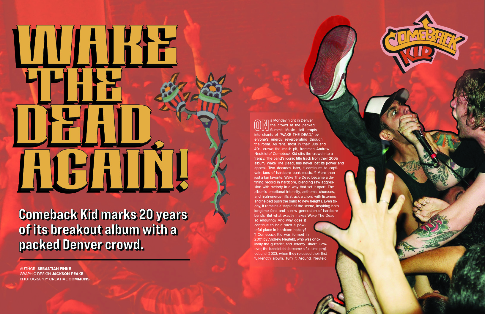 Magazine spread