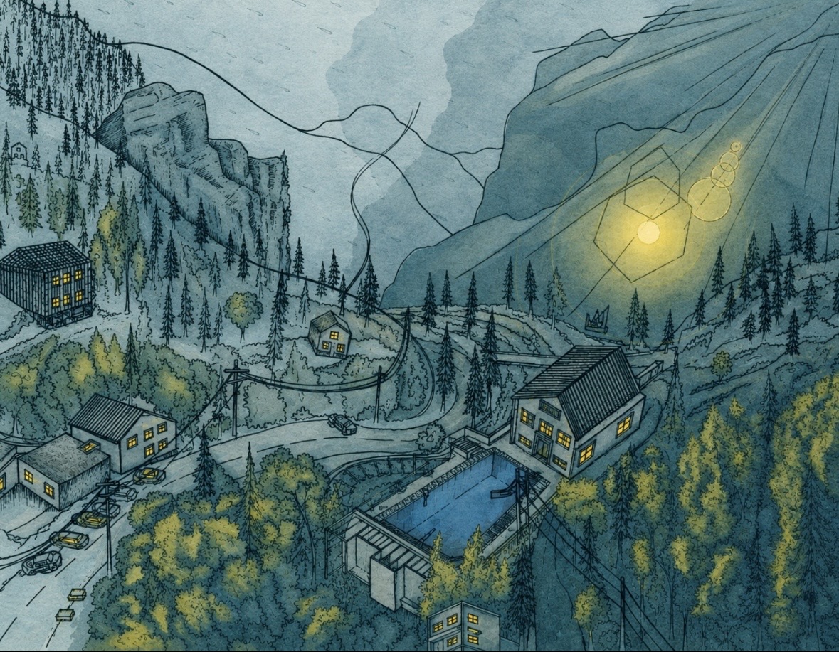 Eldorado Springs landscape drawing